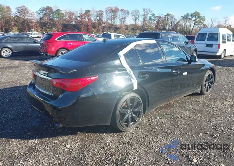 2015 Infiniti Q50 Sport из США, поврежденный, VIN JN1BV7AR6FM415201